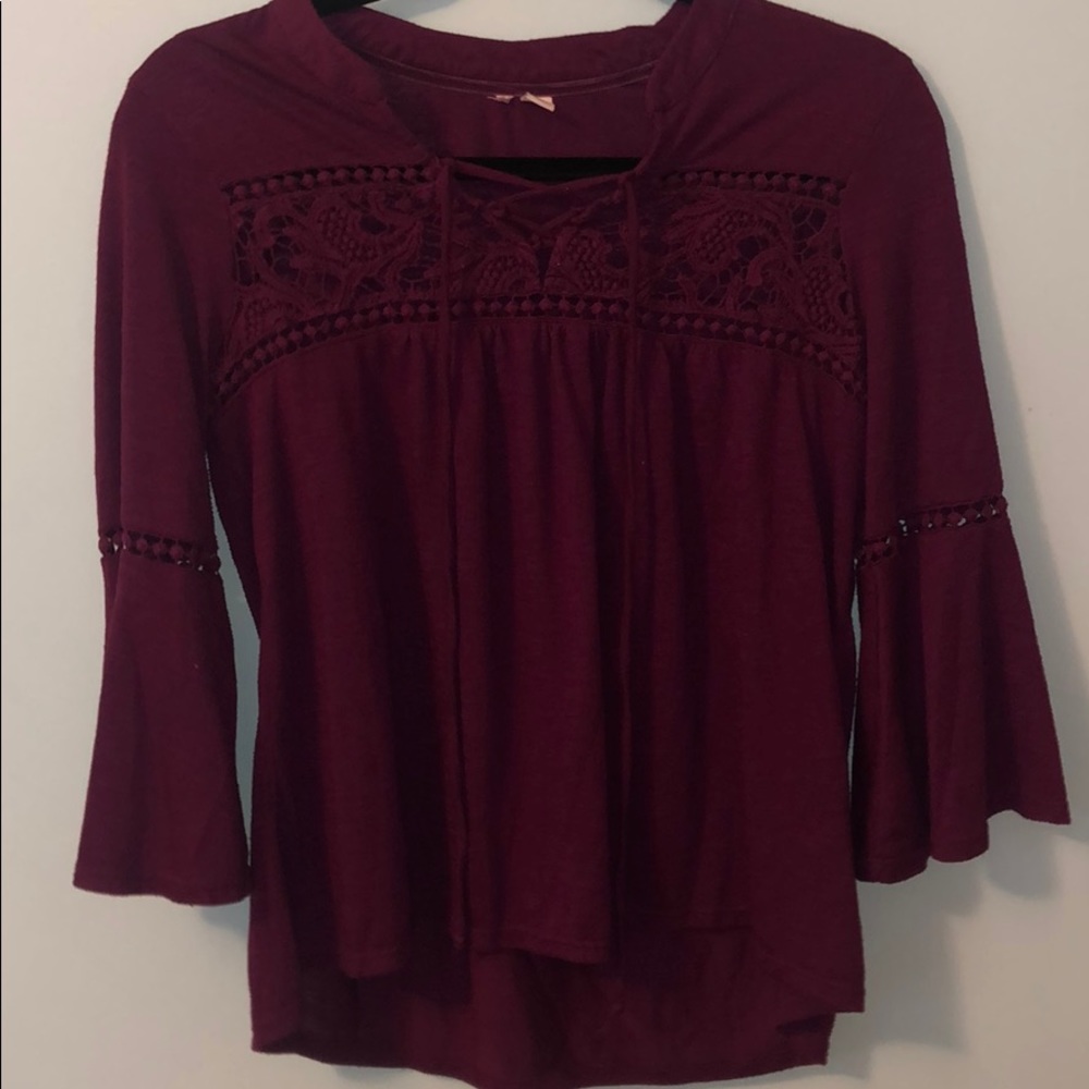 Maroon blouse